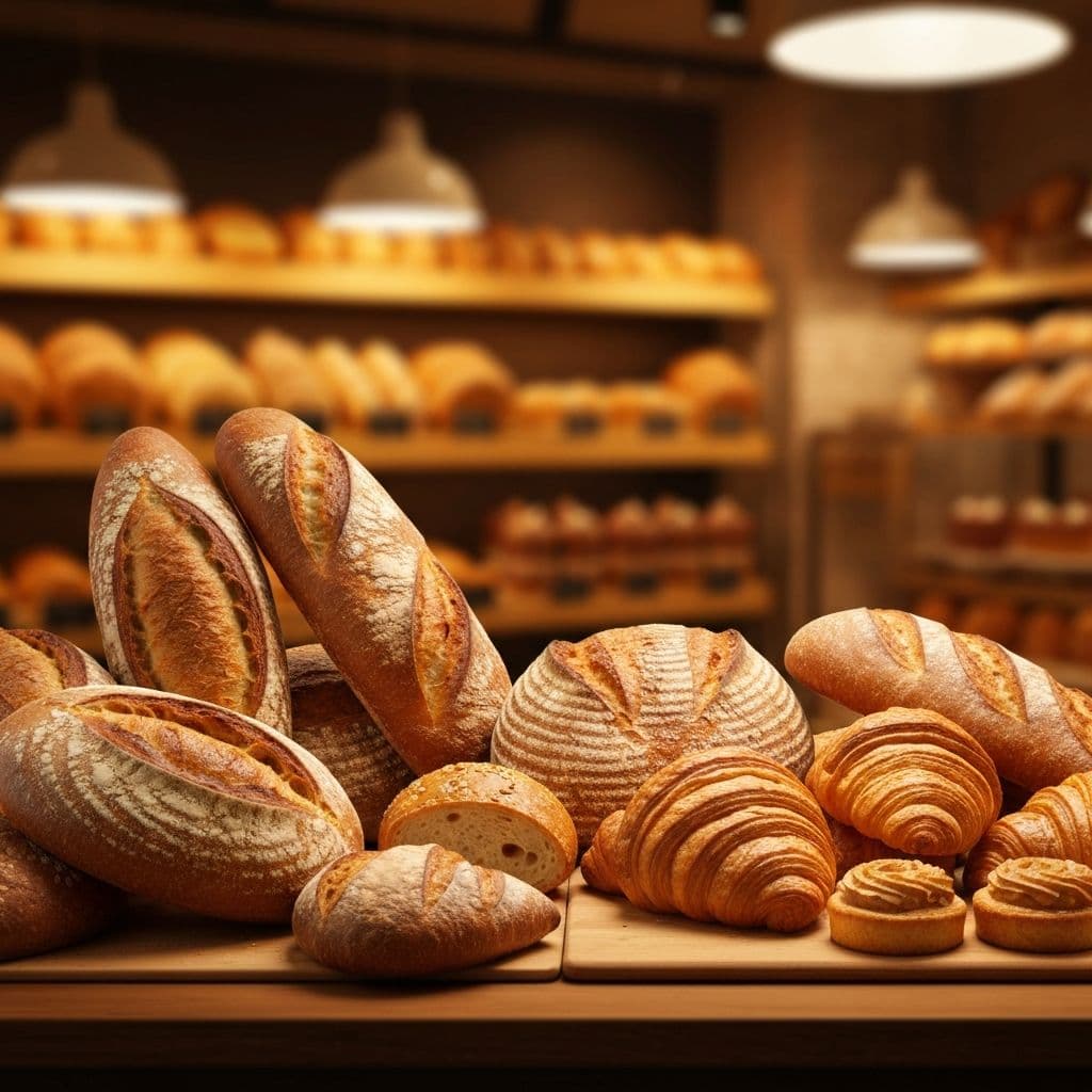 Pão artesanal fresco